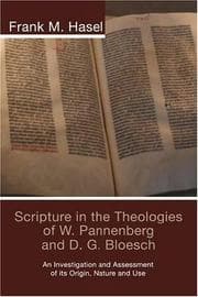 Tapa de Scripture in the Theologies of W. Pannenberg and D.G. Bloesch