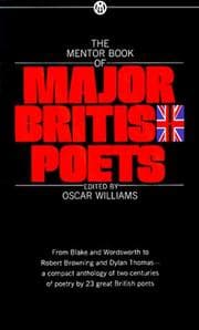 Tapa de The Mentor Book of Major British Poets (Mentor)