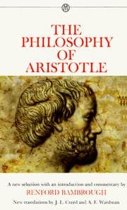Tapa de The Philosophy of Aristotle (Mentor)