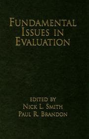 Tapa de Fundamental issues in evaluation