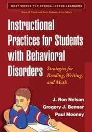 Tapa de Instructional practices for students with behavioral disorders
