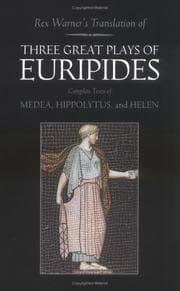 Tapa de 3 Great Plays of Euripides