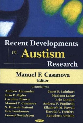 Tapa de Recent Developments in Autism Research