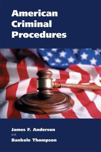 Tapa de American criminal procedures