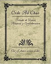Tapa de Ordo Ab Chao-Tritado de Union Alianza y Confederacion
