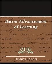 Tapa de Bacon Advancement of Learning