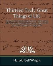 Tapa de Thirteen Truly Great Things of Life