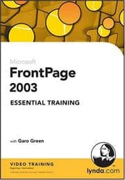Tapa de FrontPage 2003 Essential Training