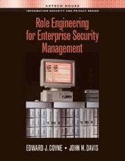 Tapa de Role engineering for enterprise security management