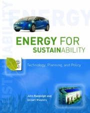 Tapa de Energy for sustainability