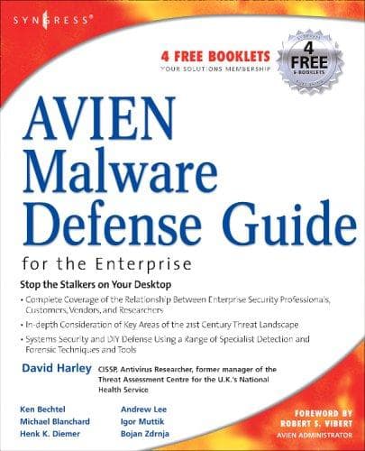 Tapa de AVIEN malware defense guide for the Enterprise