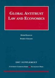Tapa de Global Antitrust Law and Economics, 2007 Supplement