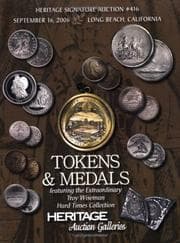 Tapa de Heritage Signature Tokens & Medals Signature Auction #416