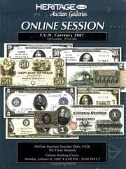 Tapa de Heritage F.U.N. Online Session Currency Auction #426