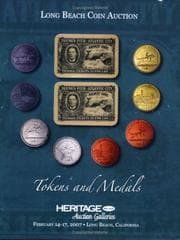 Tapa de Heritage Long Beach Coin Auction featuring Tokens and Medals #430