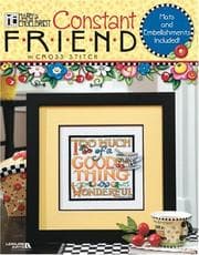 Tapa de Mary Engelbreit:Constant Friend in Cross Stitch (Leisure Arts #4136)