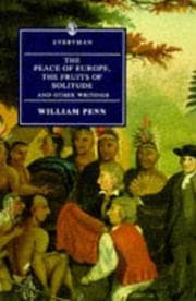 Tapa de The Peace of Europe, the Fruits of Solitude