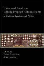 Tapa de Untenured faculty as writing program administrators