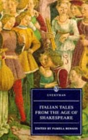 Tapa de Italian Tales from the Age of Shakespeare