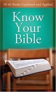 Tapa de Know Your Bible