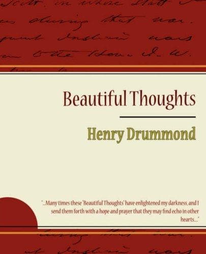 Tapa de Beautiful Thoughts - Henry Drummond