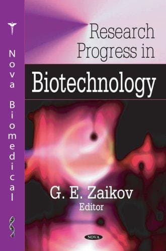 Tapa de Research progress in biotechnology