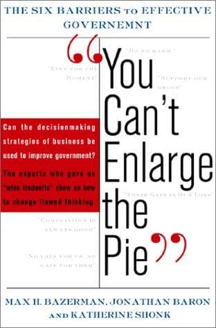 Tapa de "You Can't Enlarge the Pie"