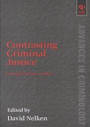 Tapa de Contrasts in Criminal Justice (Advances in Criminology)