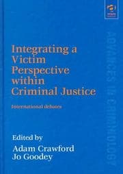 Tapa de Integrating a Victim Perspective Within Criminal Justice