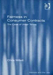 Tapa de Fairness in consumer contracts