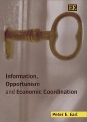 Tapa de Information, Opportunism and Economic Coordination