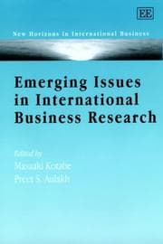 Tapa de Emerging issues in international business research