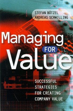Tapa de Managing for value
