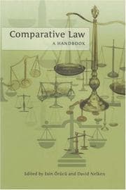 Tapa de Comparative law