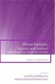 Tapa de Whose freedom, security and justice?