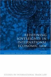 Tapa de Redefining sovereignty in international economic law