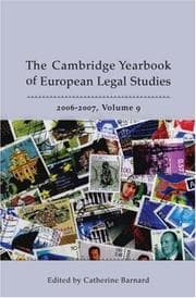 Tapa de The Cambridge Yearbook of European Legal Studies