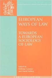 Tapa de European ways of law