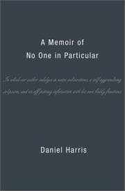 Tapa de A memoir of no one in particular