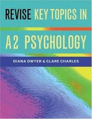 Tapa de Revise Psychology for A2 Level