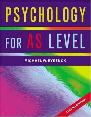 Tapa de Psychology for AS Level