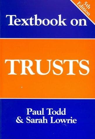 Tapa de Textbook on Trusts