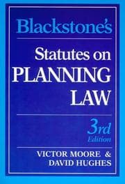 Tapa de Blackstone's Statutes on planning law
