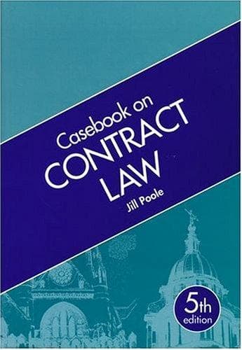 Tapa de Casebook on Contract