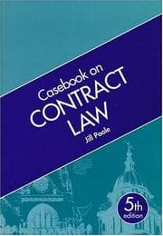 Tapa de Casebook on Contract
