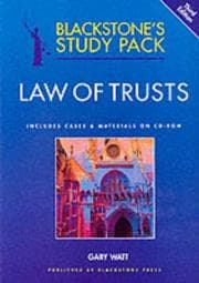 Tapa de Law of trusts