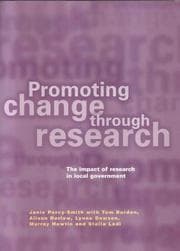 Tapa de Promoting Change Through Research