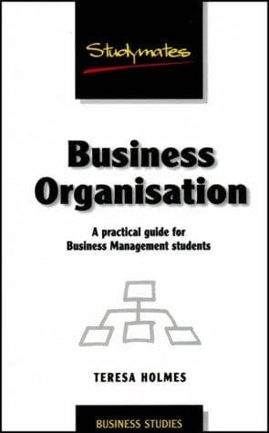 Tapa de Business Organisation (Studymates)