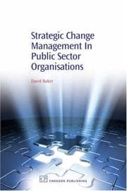 Tapa de Strategic Change Management in Public Sector Organisations