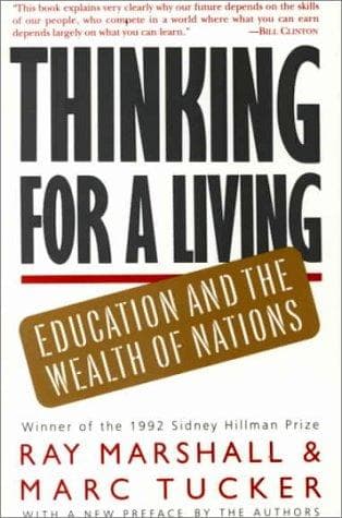 Tapa de Thinking for a living